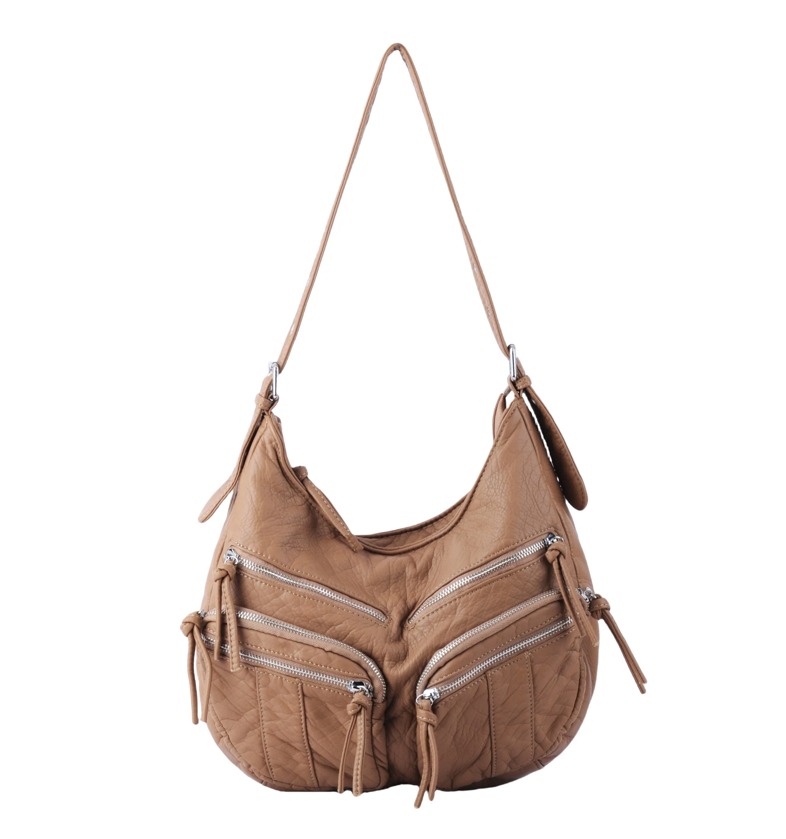 1690 - Slouchy Distressed Shoulder Bag