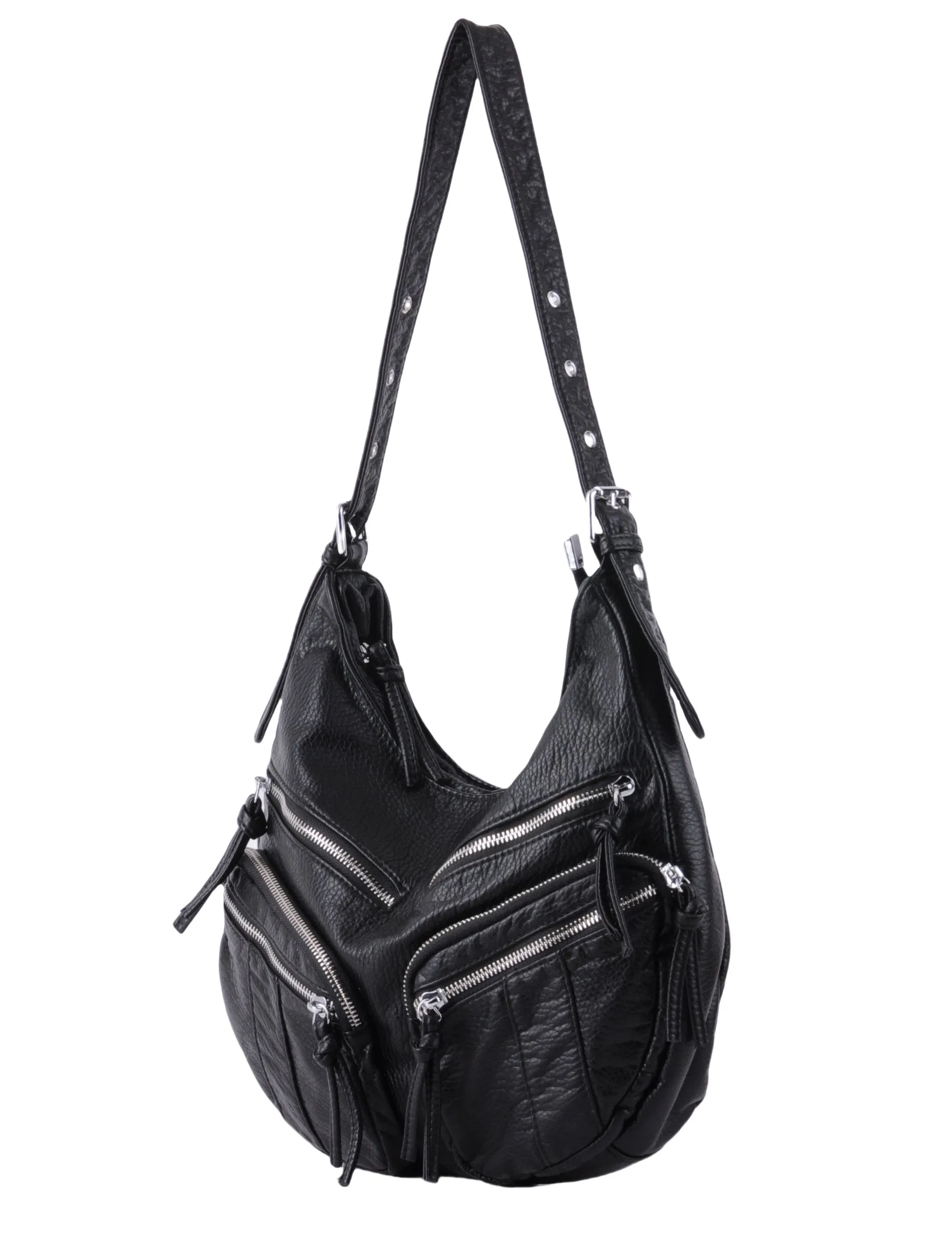 1690 - Slouchy Distressed Shoulder Bag