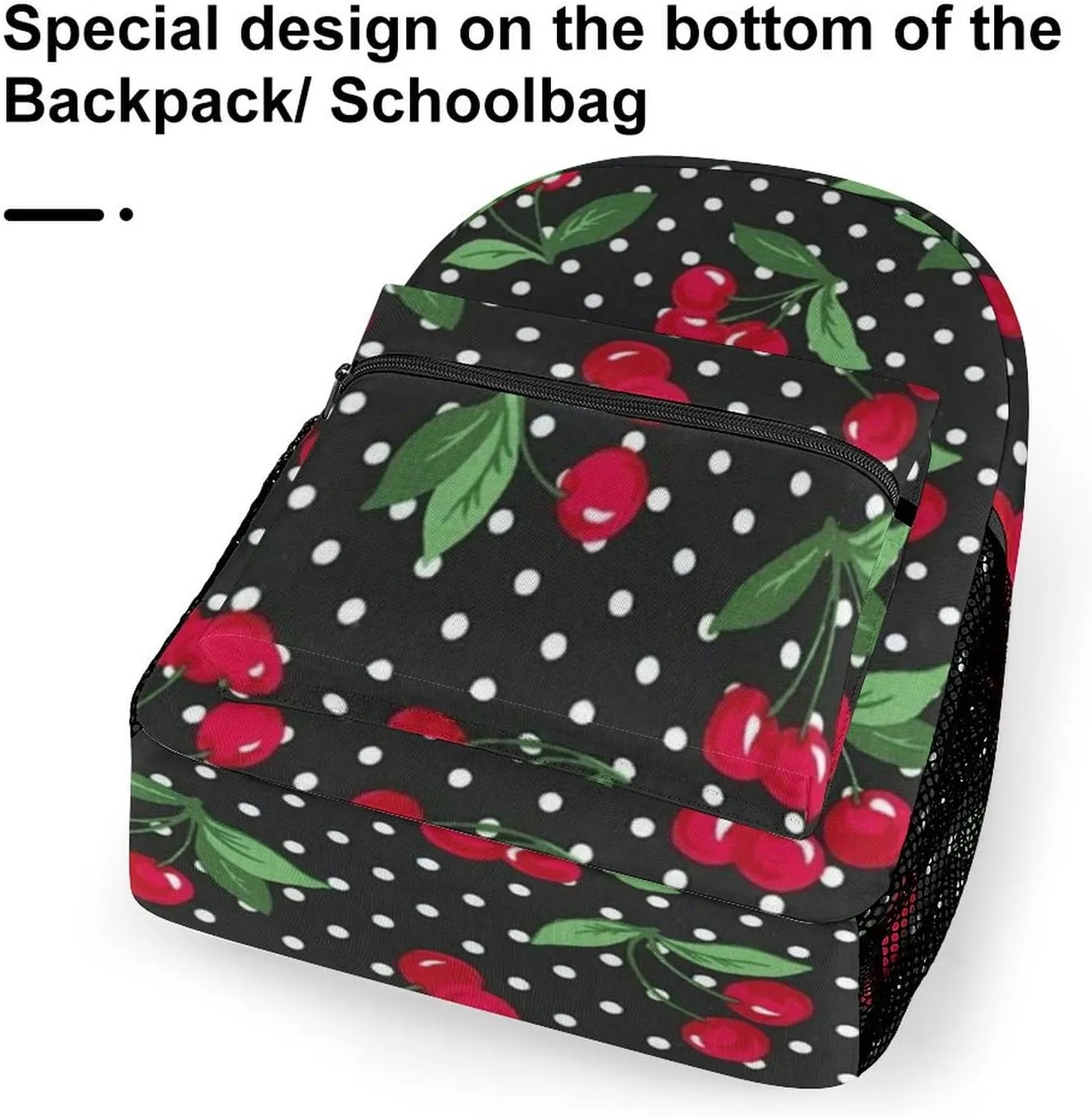 17 Inch Backpack Pattern Of The Cherry Laptop Backpack Shoulder Bag School Bookbag Casual Daypack