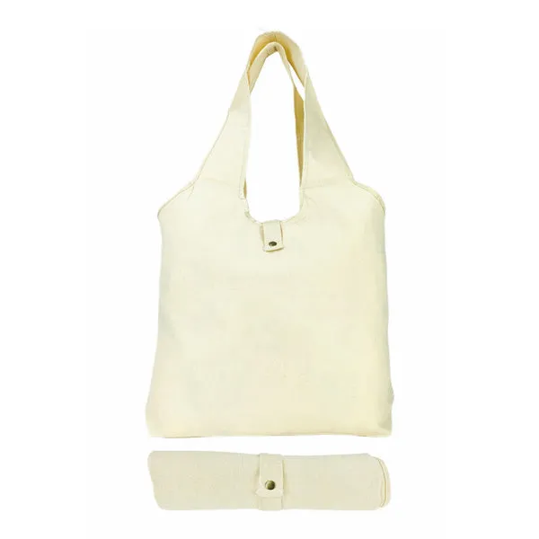 7 Oz. Natural Canvas Foldable Sling Tote Bag (Q691211)