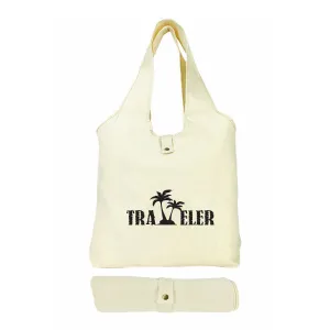 7 Oz. Natural Canvas Foldable Sling Tote Bag (Q691211)