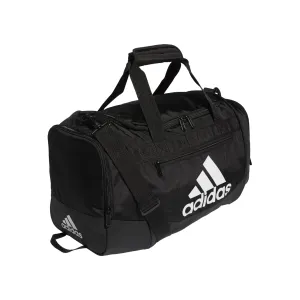 adidas Unisex Defender 4.0 Gym Duffel Bag for Men and Women, Black/White, Small (38L)