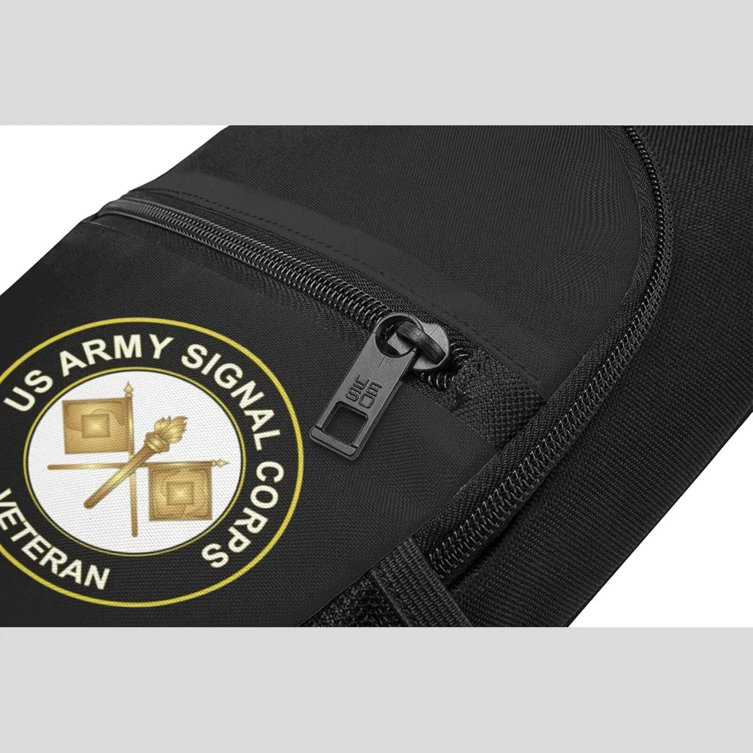 Army Signal Corps Veteran Sling Bag Crossbody Backpack Shoulder Casual Daypack Bags for Men