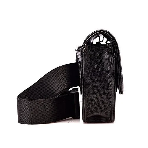 Badiya Fashion Solid Fanny Bag Black Female Adjusted Belt Bag Ladies Casual Waist Pack