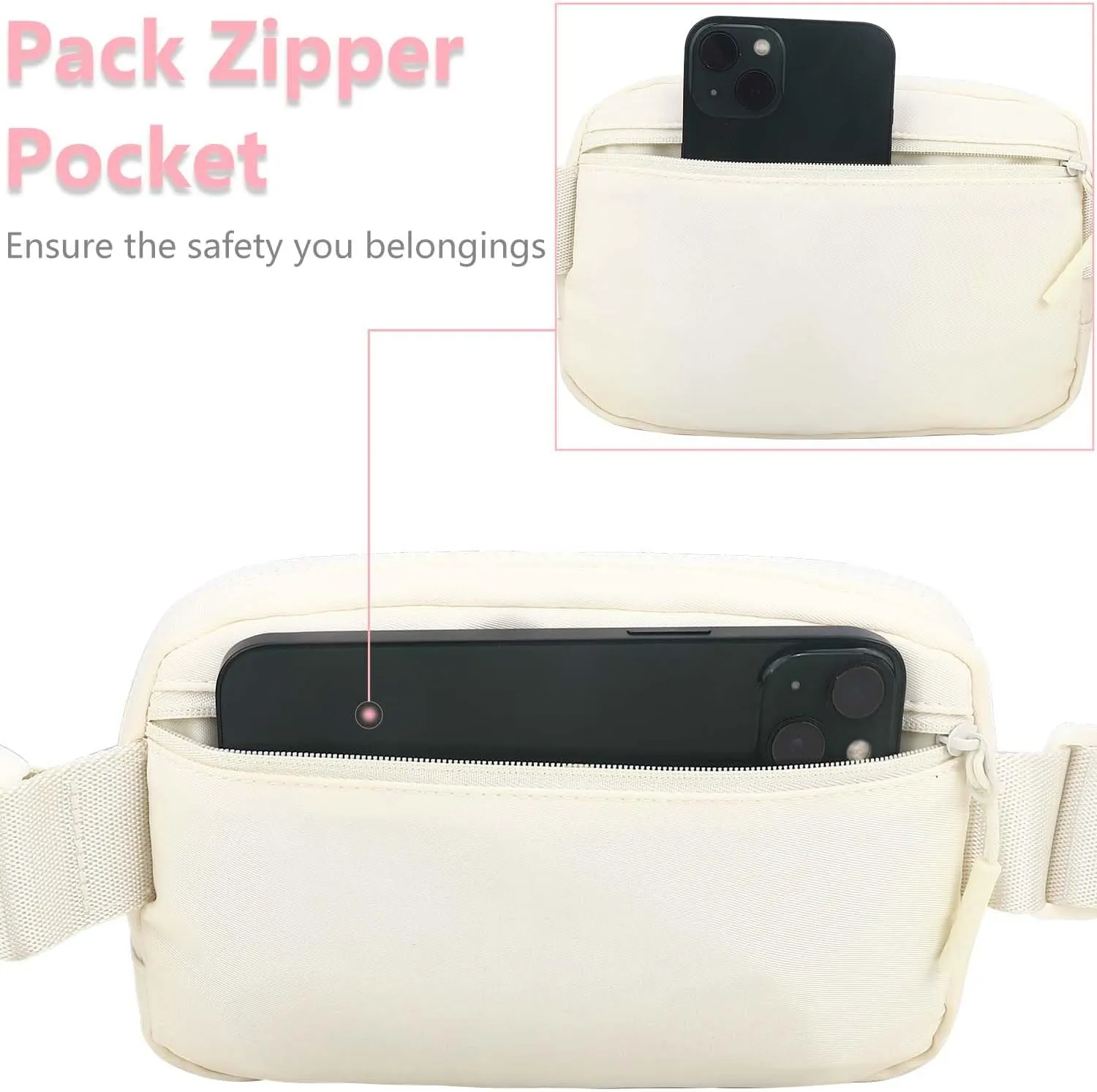 Belt Bag Fanny Pack for Teen Girl Women - Girls Initia Fanny Pack Ages 8-12 Teen Birthday Gifts Small Waist Packs Trendy Kids Fanny Pack S