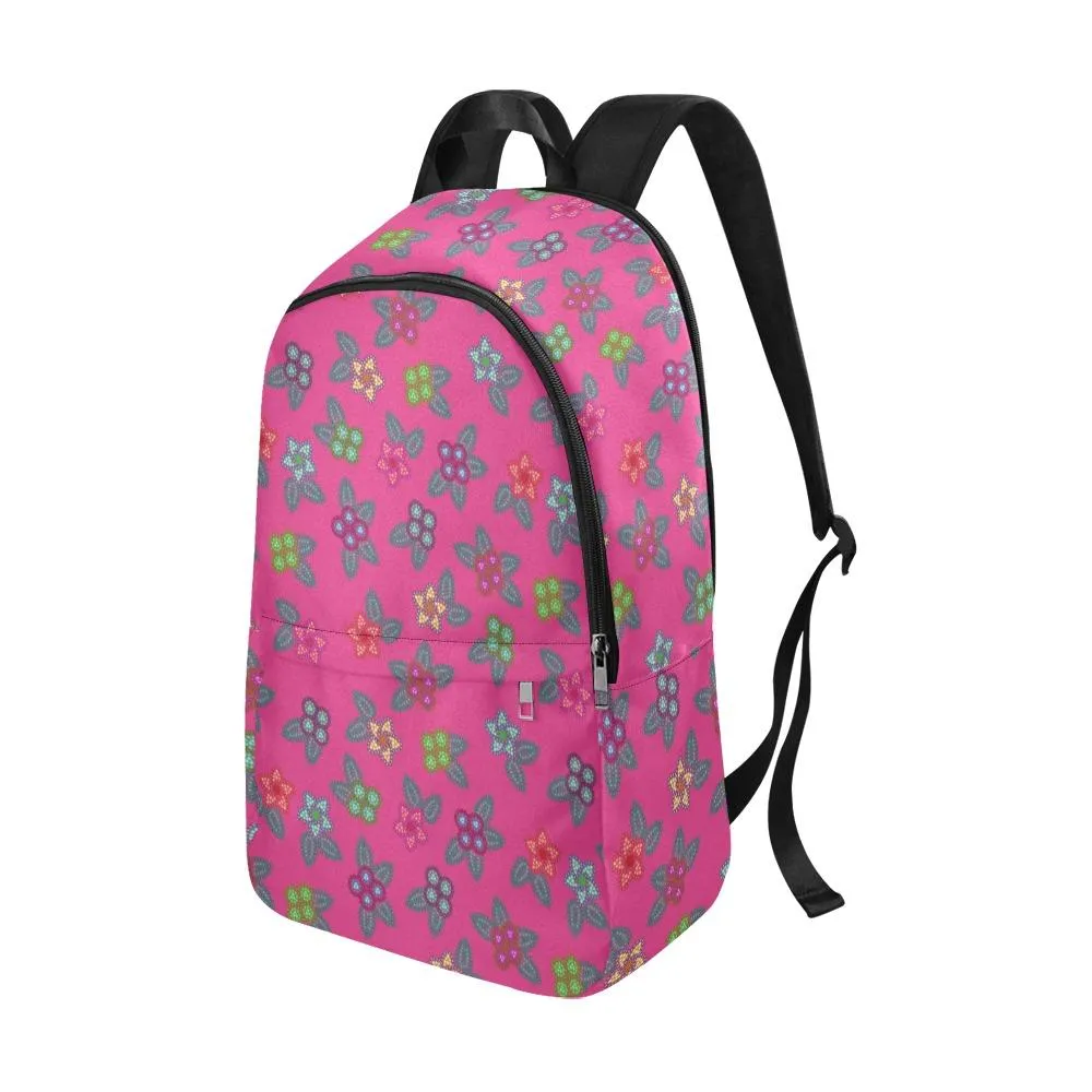 Berry Flowers Fabric Backpack for Adult