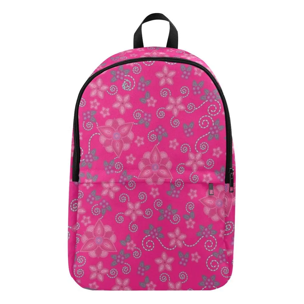 Berry Picking Pink Fabric Backpack for Adult