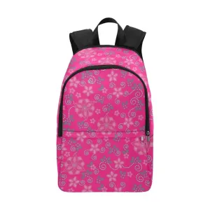 Berry Picking Pink Fabric Backpack for Adult