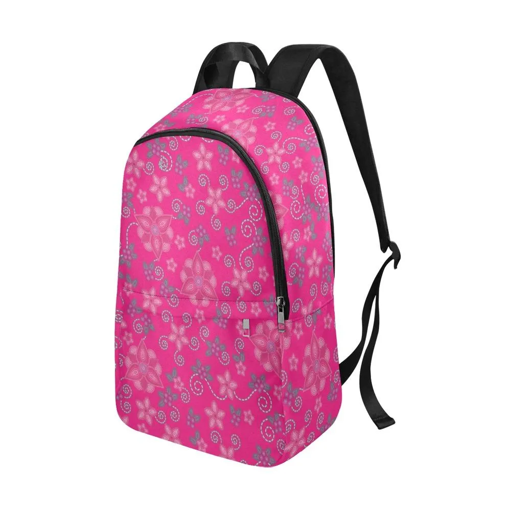 Berry Picking Pink Fabric Backpack for Adult