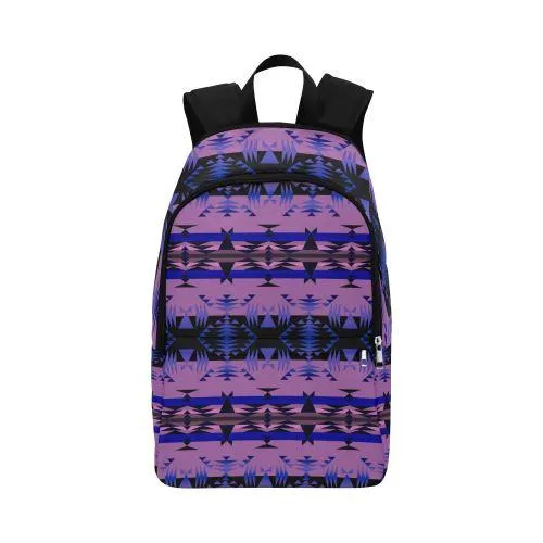 Between the Mountains Moon Shadow Fabric Backpack for Adult