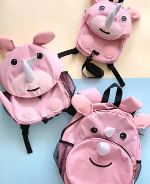 BibiPals Pink Rhino Large Back Pack
