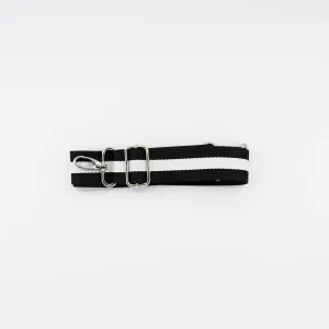 Black & White Stripe Detachable Strap
