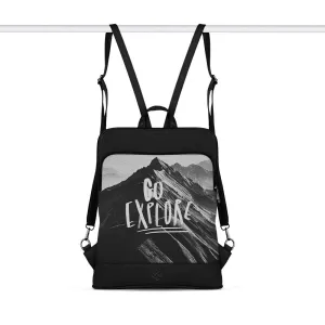 Black Laptop Backpack Go Explore