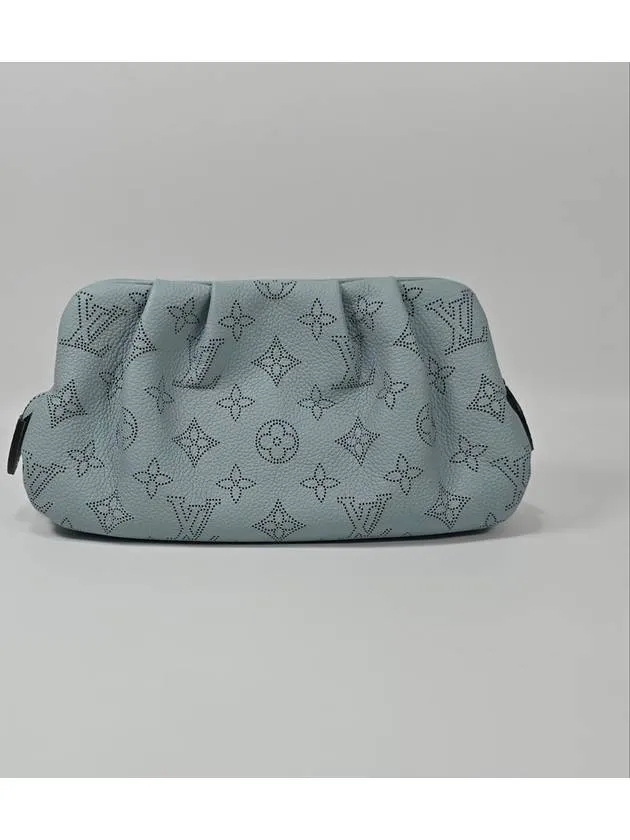 Blue Mahina Leather Scala Mini Pouch Cross Bag
