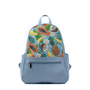 Blue Vivid Backpack Tropical Pineapple