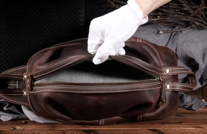Brown Leather Sling Pack Cool Sling Bags for Men Cool Mens Sling Bags Crossbody Chest Bag