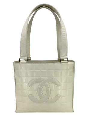 CHANEL Small Chocolate Bar Square Stitch Tote Bag