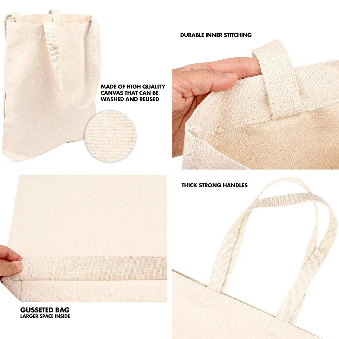 Custom Canvas Tote Bags for Women - 23 Designs