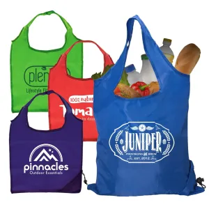 Custom Printed Capri Foldaway Polyester Shopping Tote Bag