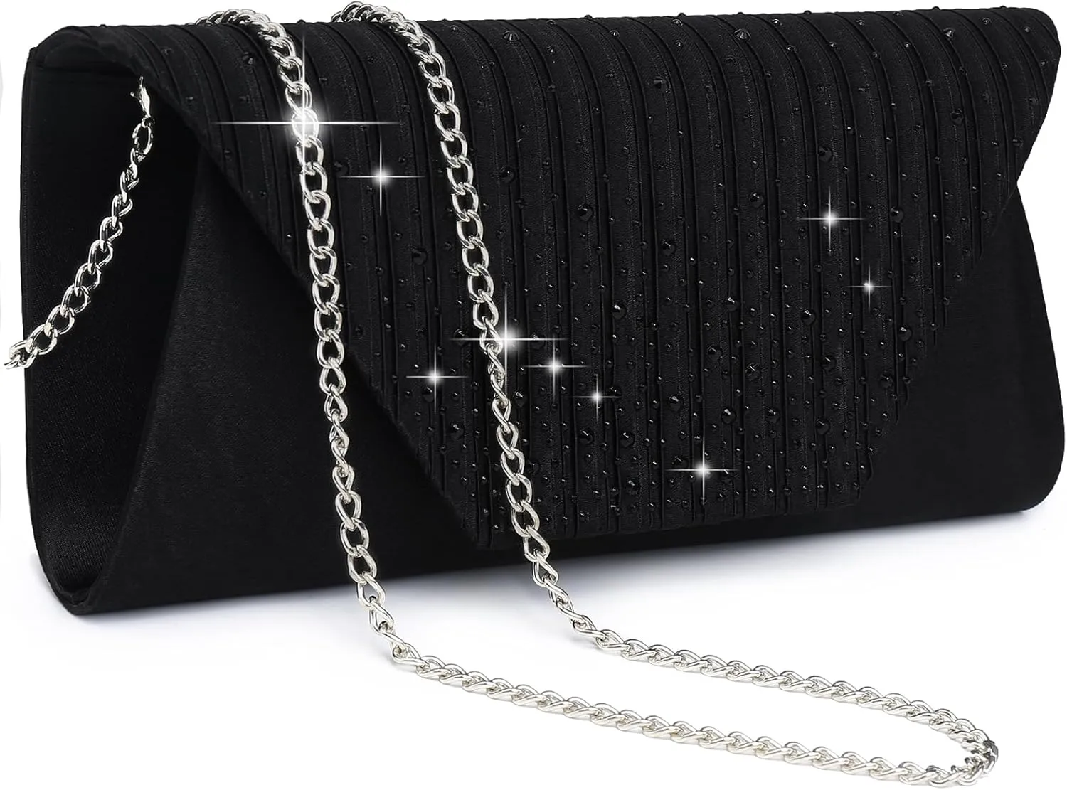 Dasein Women Evening Bags Wedding Purses Handbags Party Clutches Cocktail Prom Formal Clutch with Glitter Rhinestones