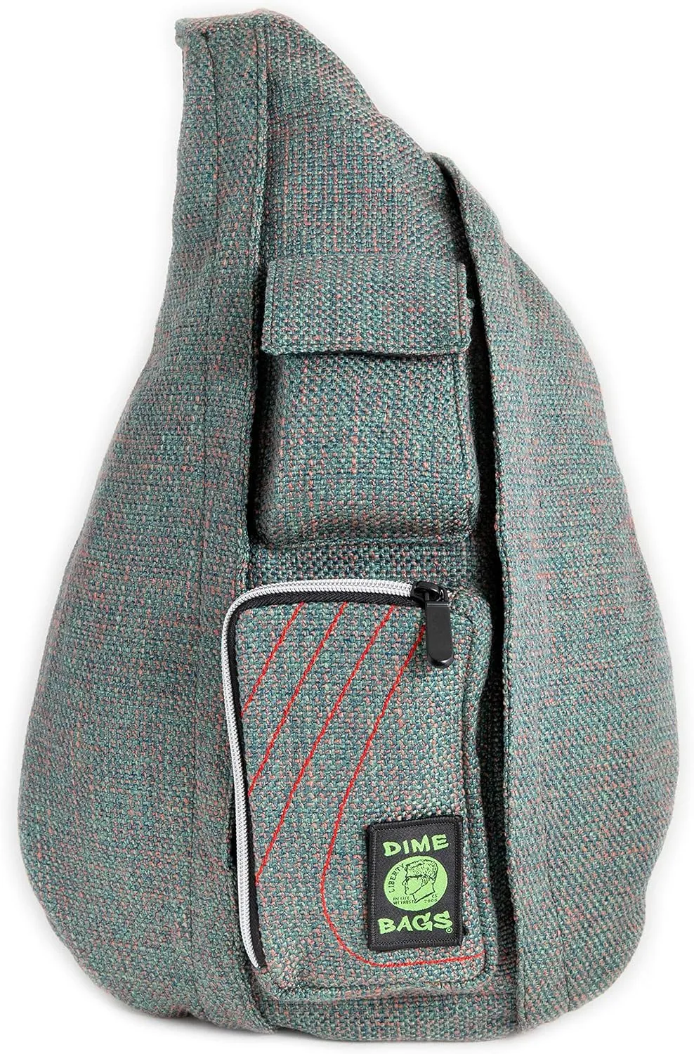DIME BAGS - Slinger Crossbody Bag - Premium Over the Shoulder Sling Bag - Cross Body Strap Backpack (Aqua)