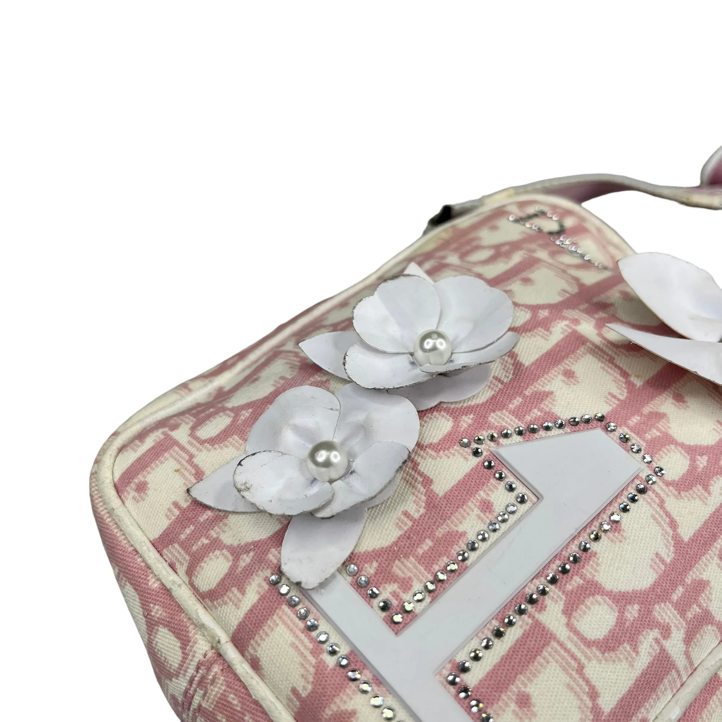 DIOR PINK FLORAL TROTTER CROSSBODY BAG