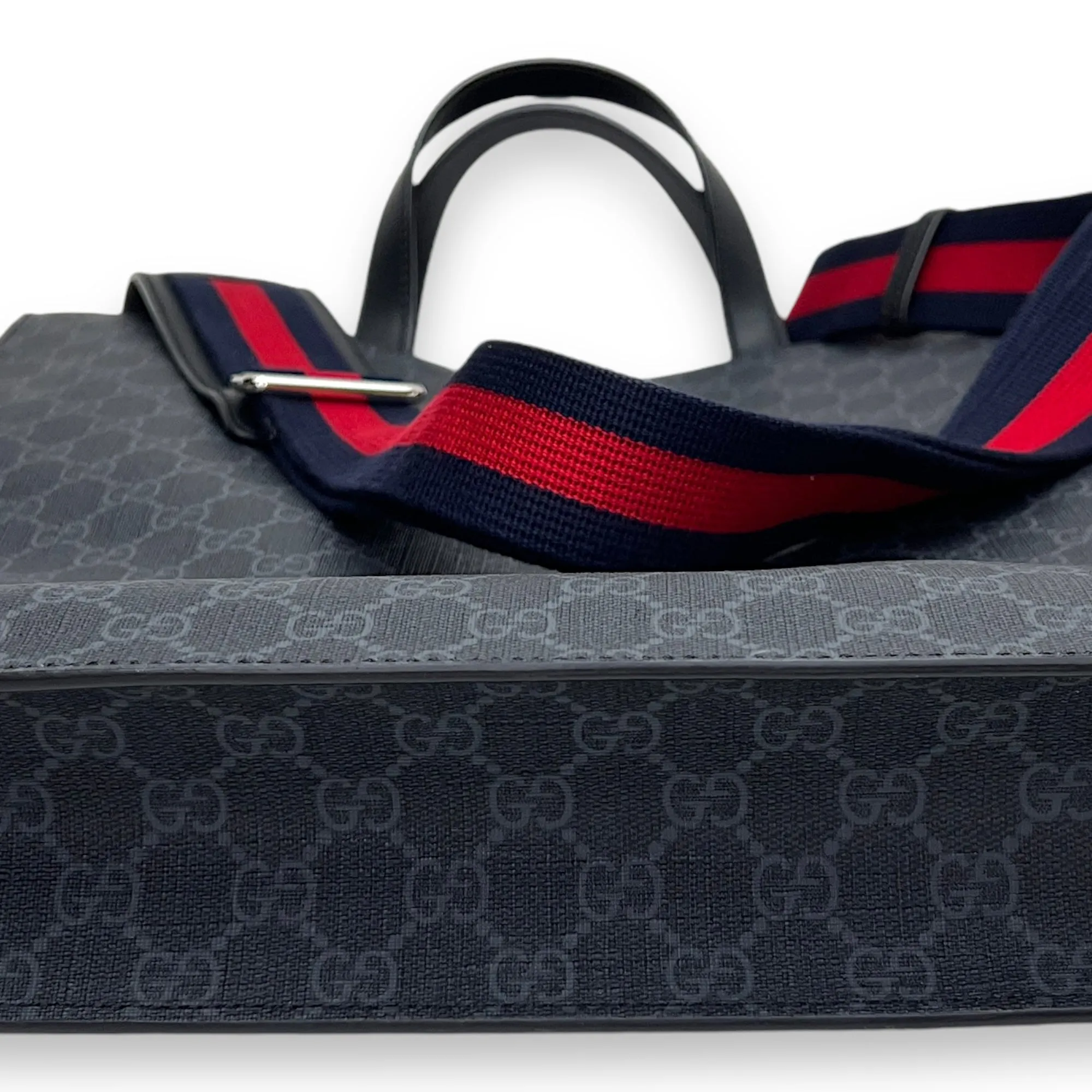 GG Supreme Monogram Appia  Tote bag in Monogram coated canvas, Silver Hardware