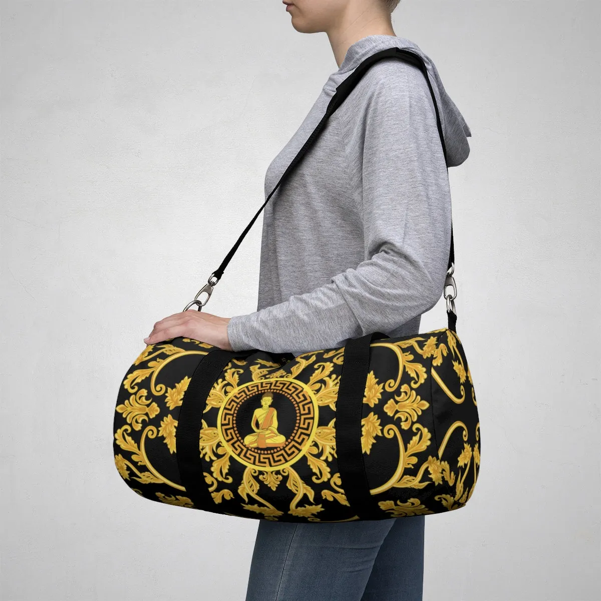 Golden Buddha All-Over Duffle Bag