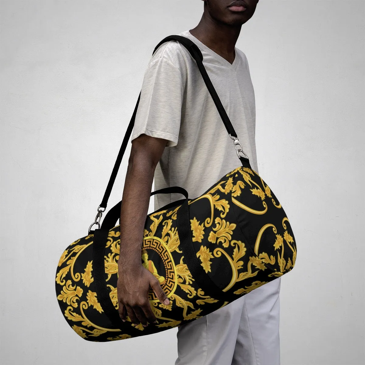 Golden Buddha All-Over Duffle Bag