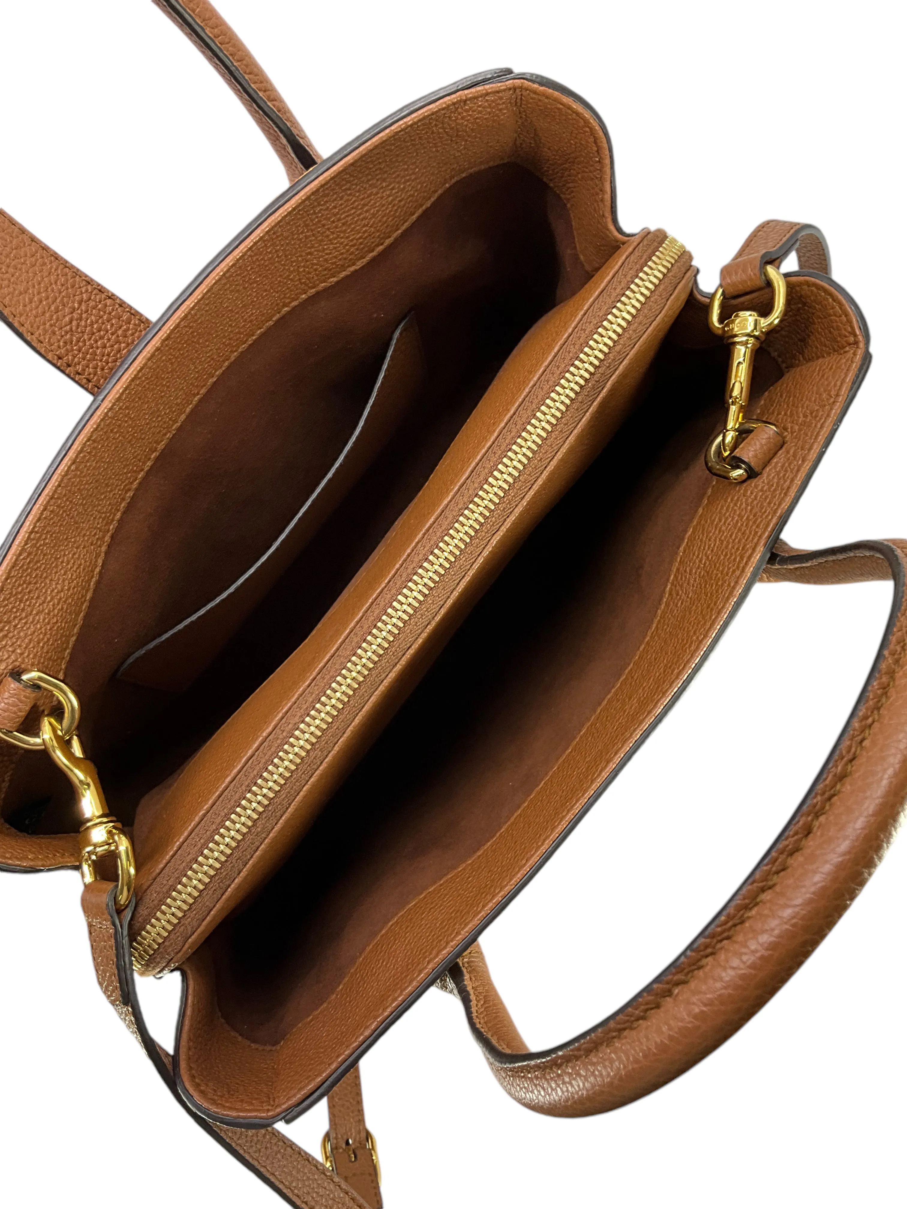 GUCCI Jackie 1961 Small Natural Grain Leather Tote Bag