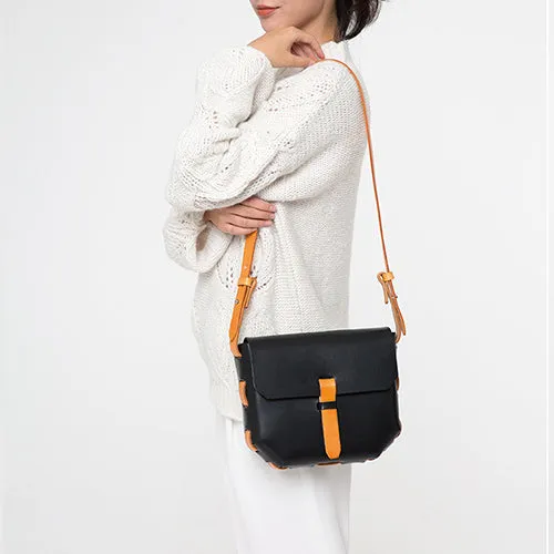 Handmade Beige Leather Satchel Bags Purses