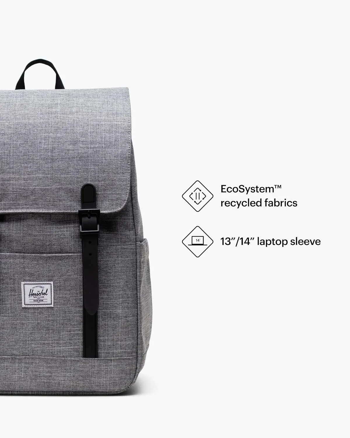 Herschel Supply Co. Retreat Backpack, Raven Crosshatch, Small-17L