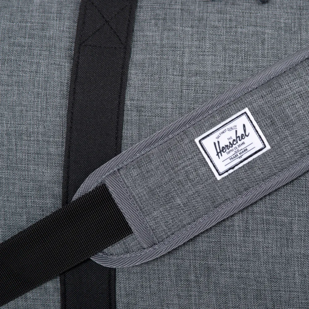 Herschel Supply Novel Duffel Bag - Crosshatch Charcoal & Black