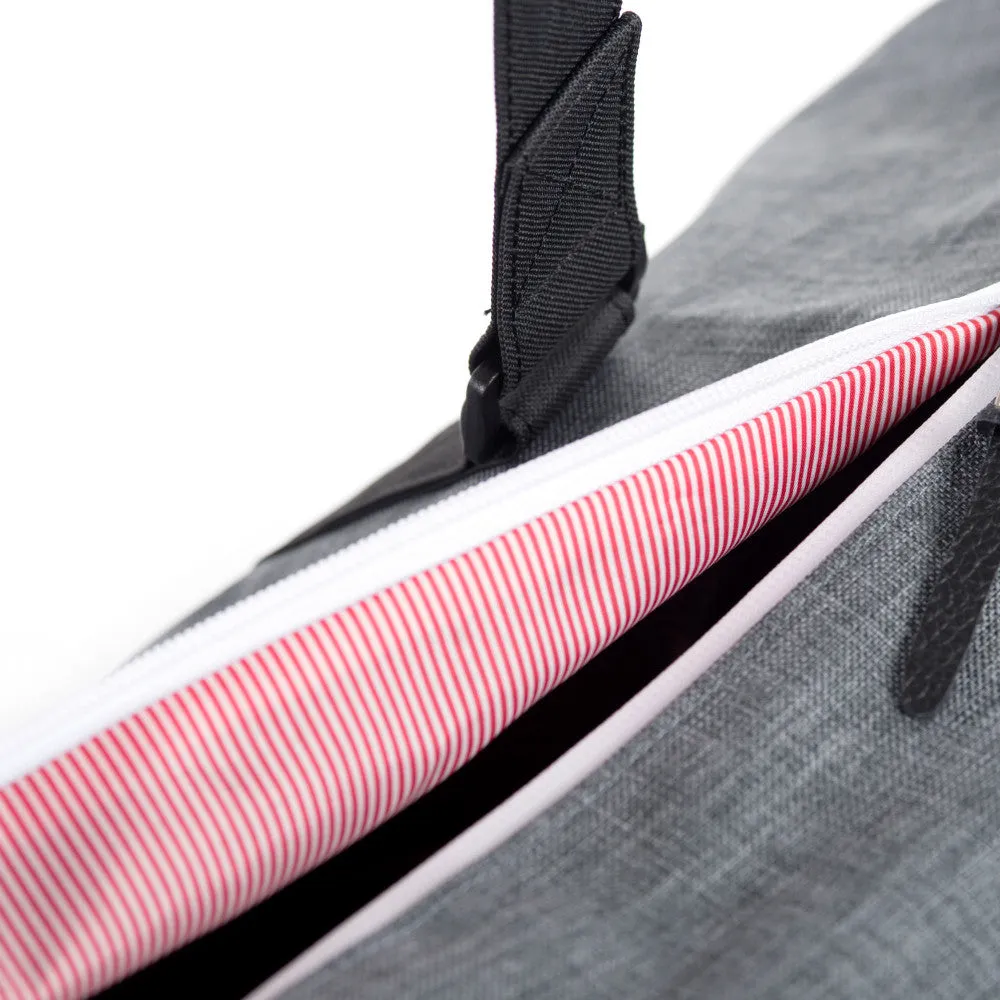 Herschel Supply Novel Duffel Bag - Crosshatch Charcoal & Black
