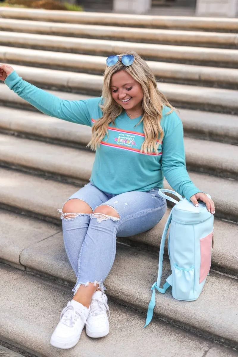 Jadelynn Brooke - MOXIE Backpack - Blue/Pink
