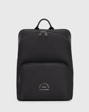KARL LAGERFELD 815908-990 BLACK LEATHER BACKPACK