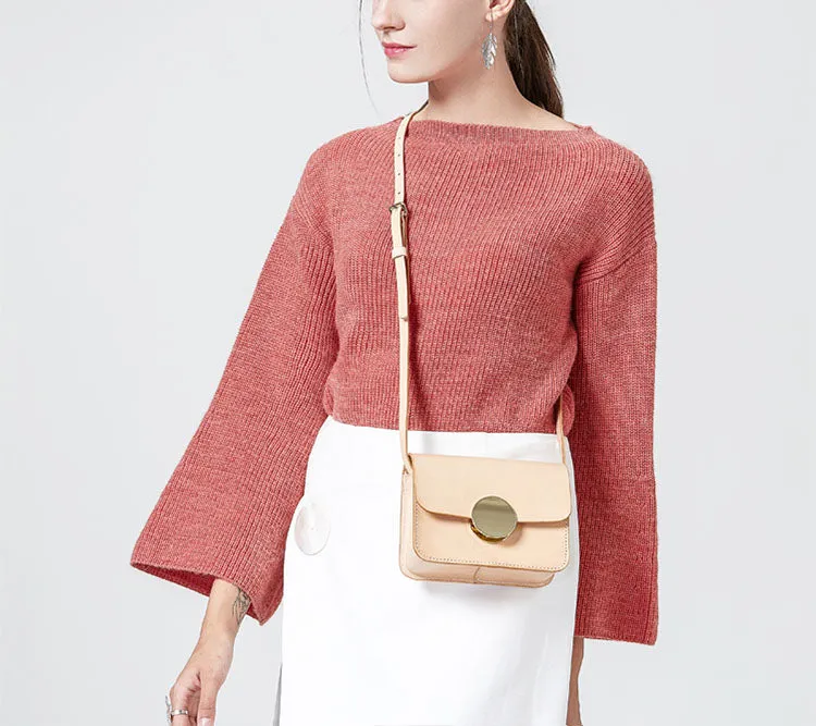 Ladies Cube Bag Leather Crossbody Bags Shoulder Bag Purses for Women