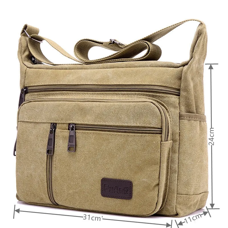 Men Canvas Shoulder Bags