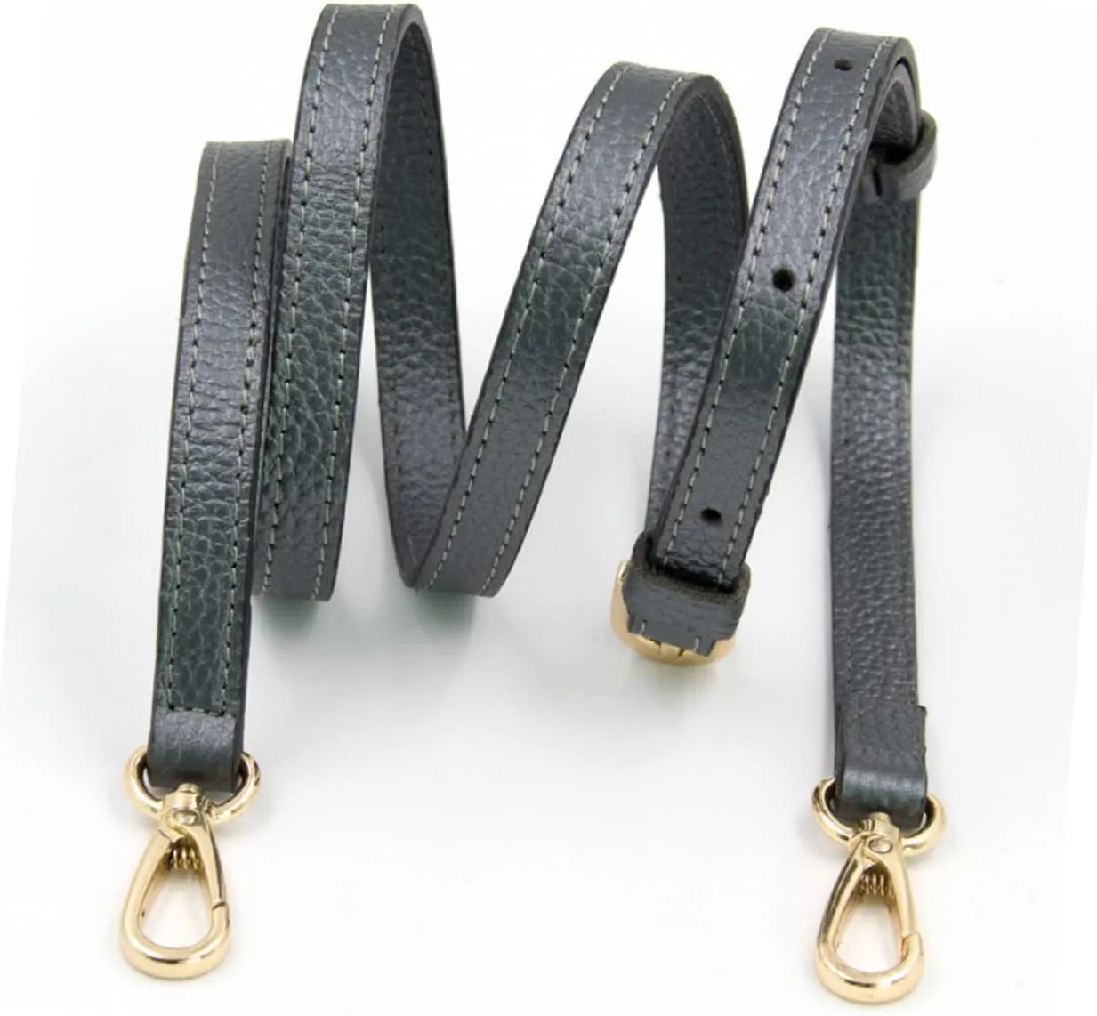NUOBESTY 2pcs Adjustable Leather Bag Strap Pebble Grain Belt for Handbags Crossbody Clutches Fashion Accessory