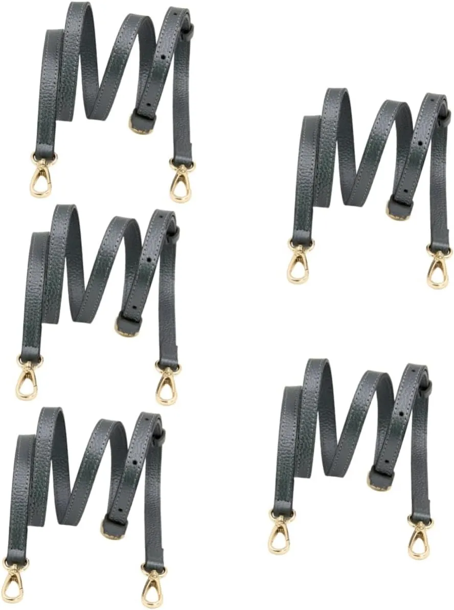 NUOBESTY 2pcs Adjustable Leather Bag Strap Pebble Grain Belt for Handbags Crossbody Clutches Fashion Accessory