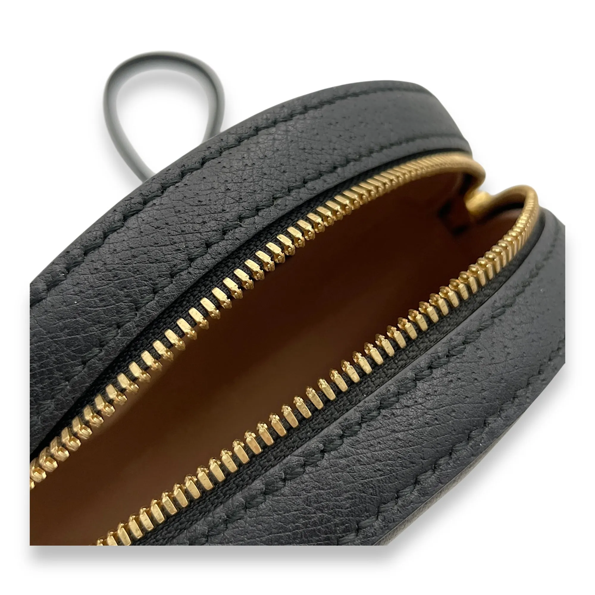 Ophidia Round  Crossbody bag in Calfskin, Gold Hardware
