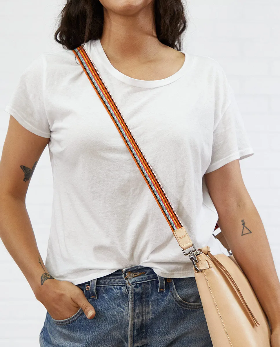 Orange Slim Webbing Crossbody Strap