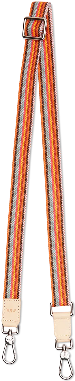 Orange Slim Webbing Crossbody Strap