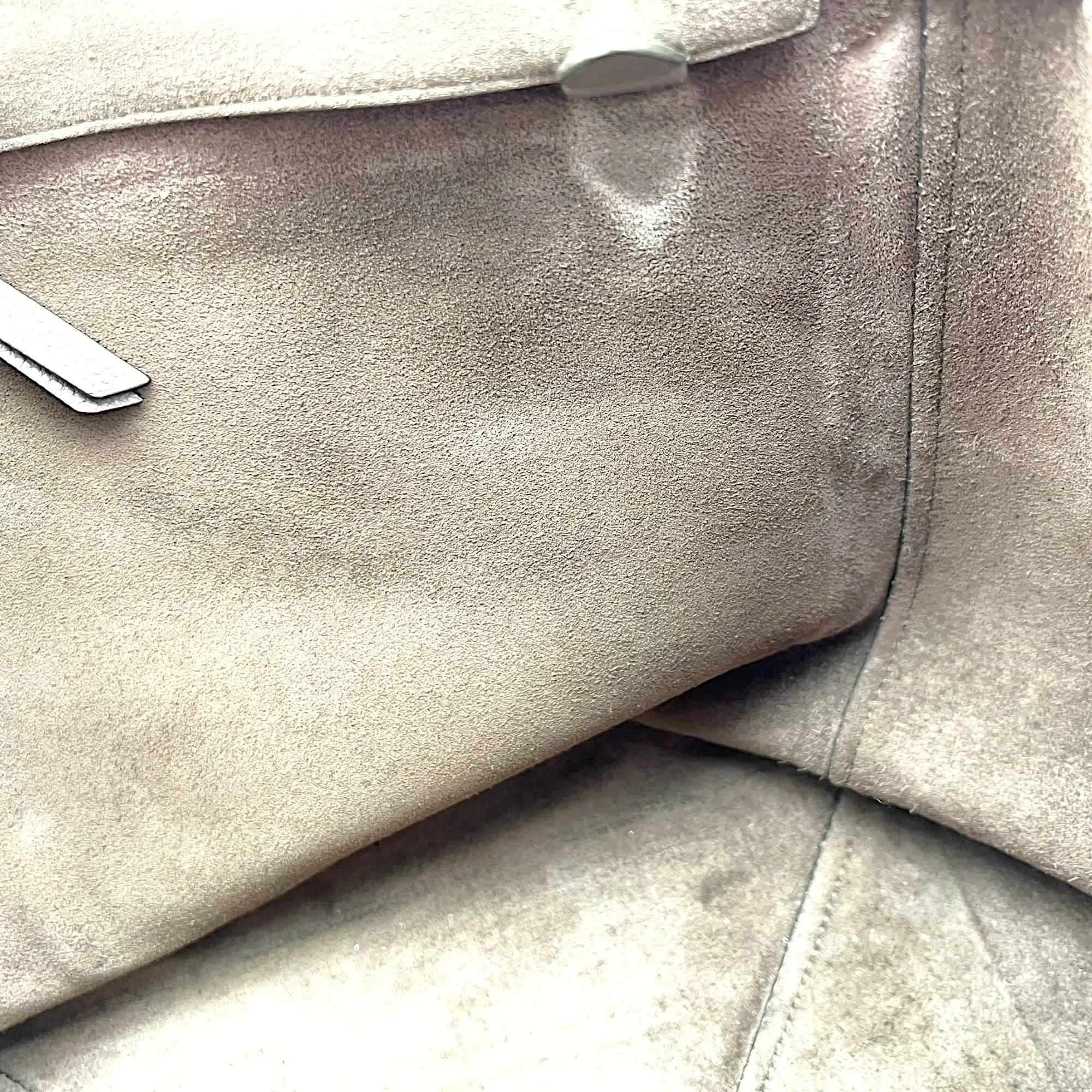 Phantom Grey Tote Bag in Calfskin, Gold hardware