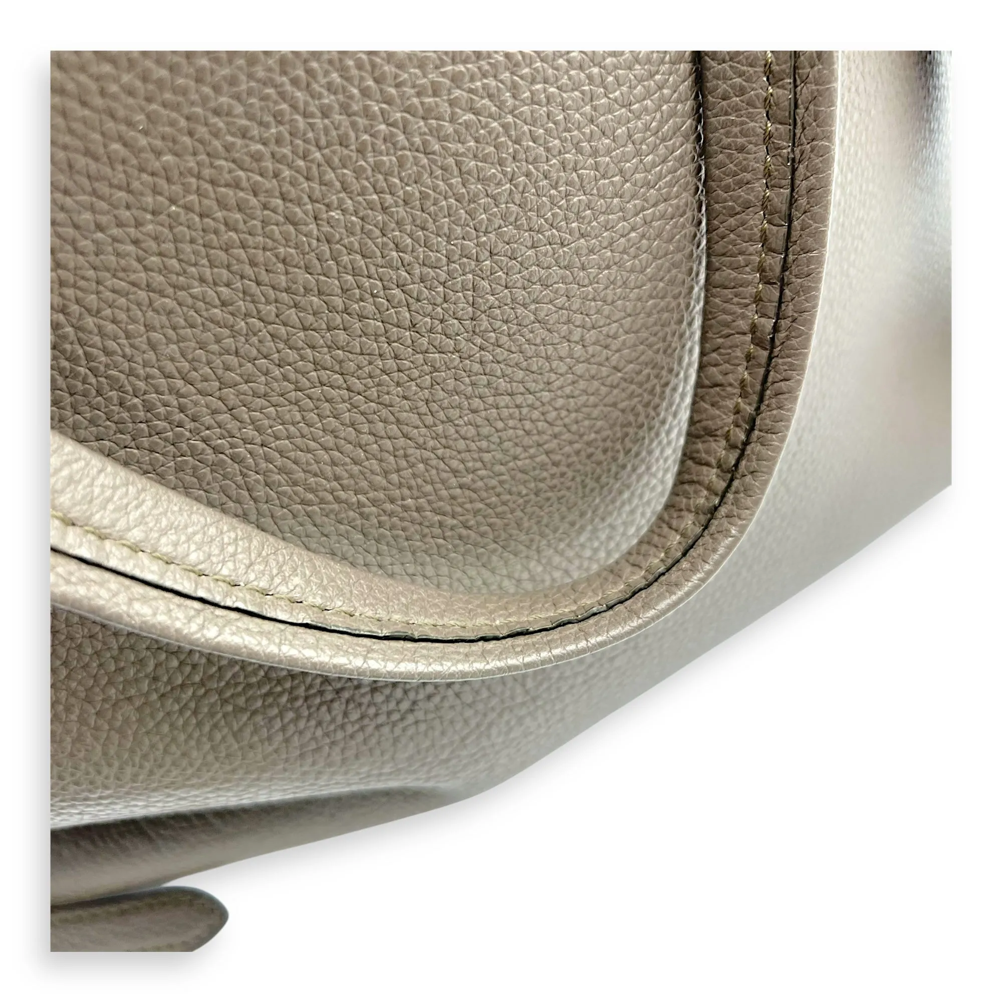 Phantom Grey Tote Bag in Calfskin, Gold hardware