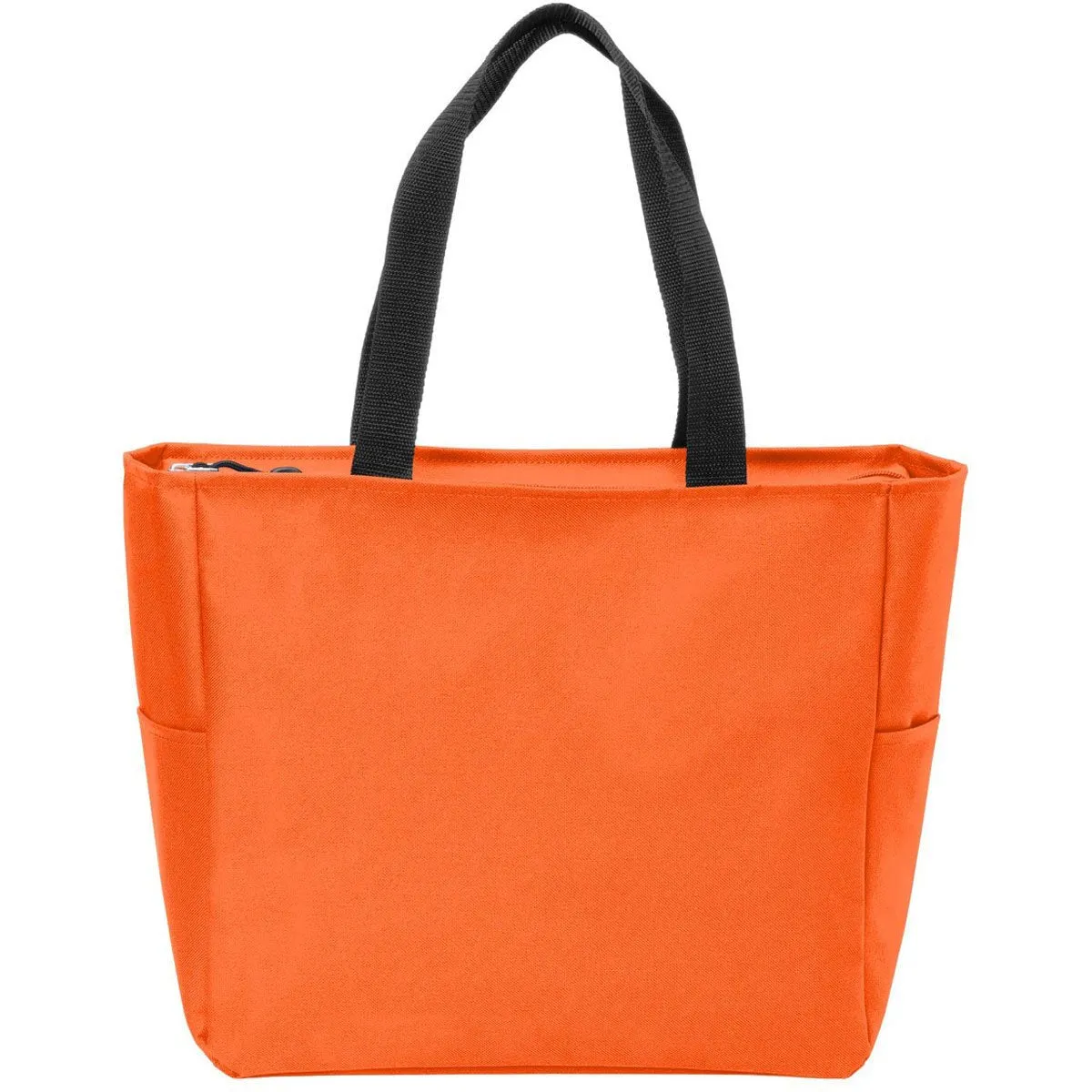 Port Authority Neon Orange Essential Zip Tote