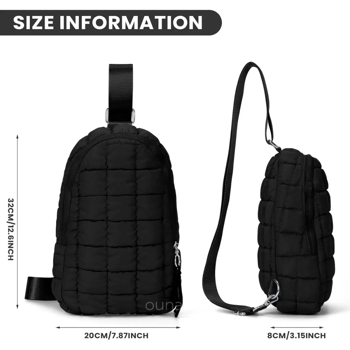 Puffer Quilted Sling Bag