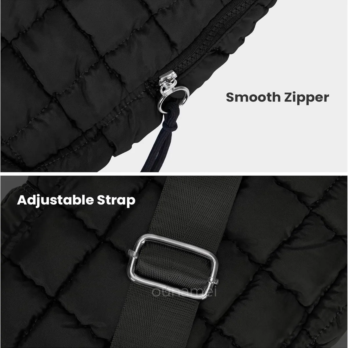 Puffer Quilted Sling Bag
