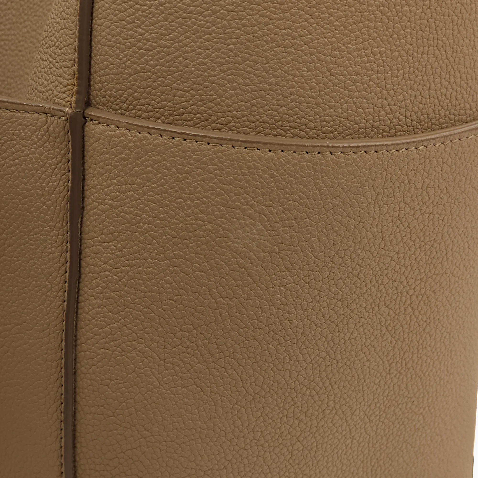 Sangle Seau Vertical Beige Tote Bag in Calfskin, Gold hardware