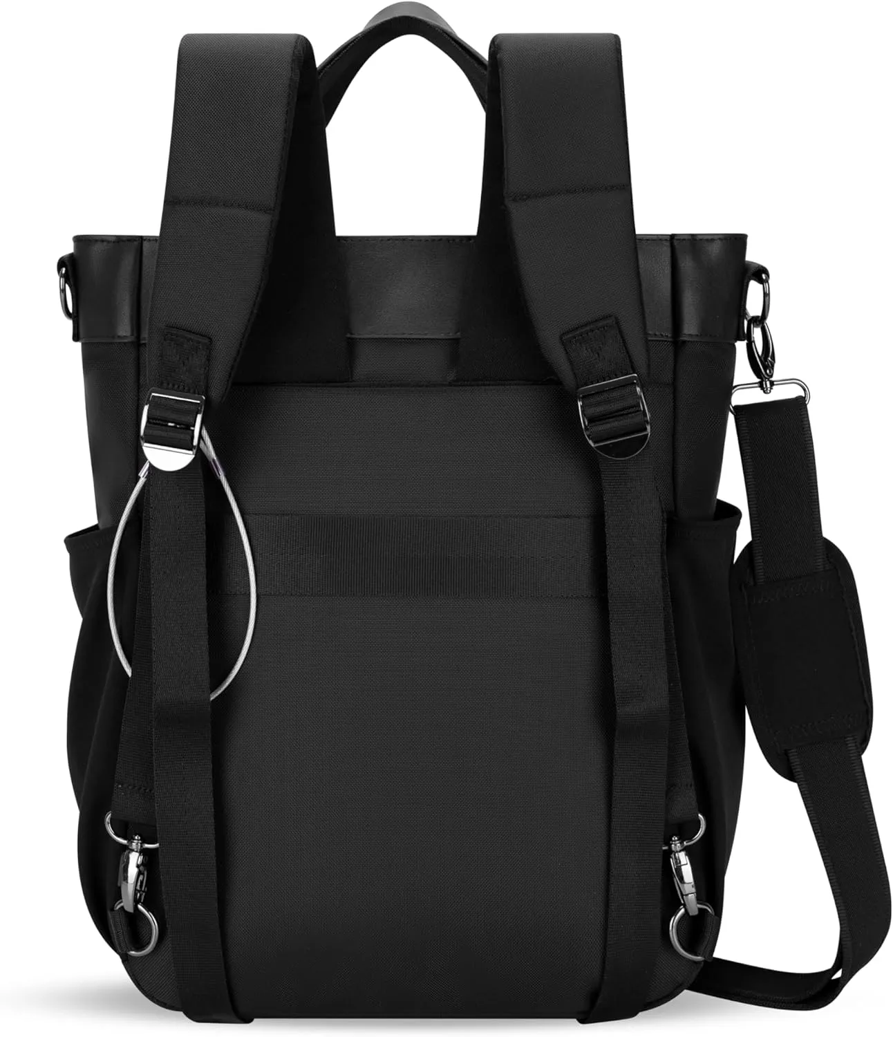 Sherpani Soleil, Anti Theft Convertible Backpack, 3 in 1 Tote Bag, Crossbody Bag, Cross Body Purse, 18L Travel Backpack, Travel Gifts for Women, RFID Protection, Fits 15 Laptop (Sterling)